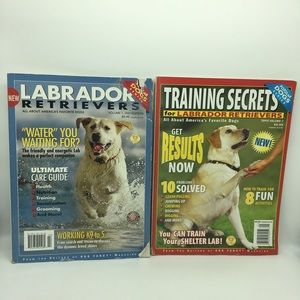 Set of 2 Training Magazines for Labrador Retrievers Dogs Puppies Books